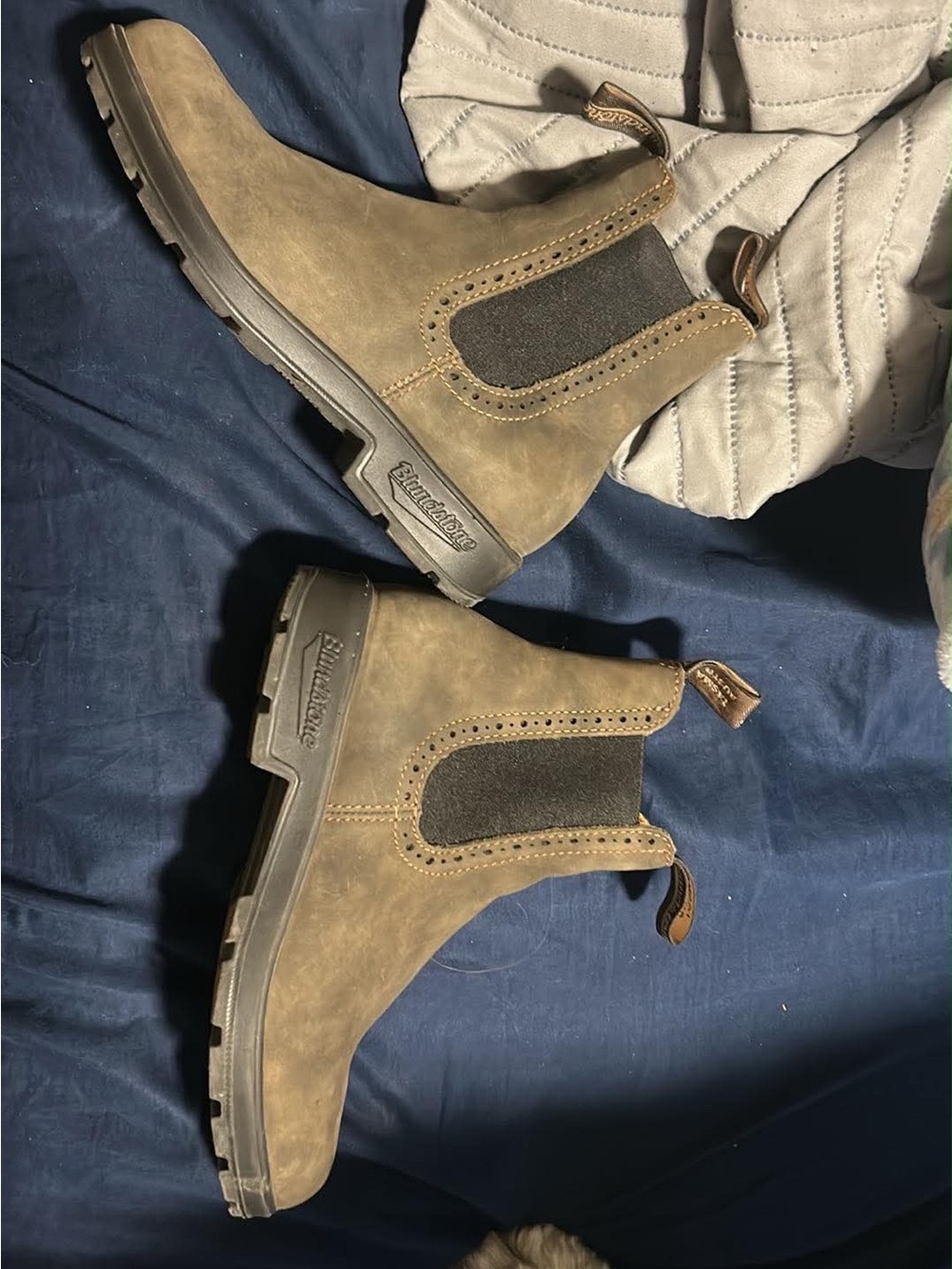 Blundstone Tan/Brown Chukka Chelsea Boots for Men